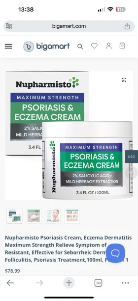 54081 Triderma Psoriasis&eczema Fast Healing Cream 100ml