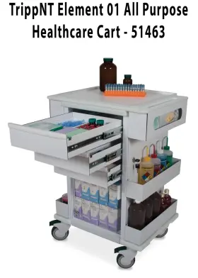 51463 Trippnt Element 01 All Purpose Healthcare Cart -