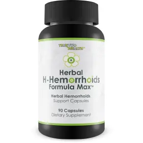 True You Health 744343507221 Herbal H-hemorrhoids Formula Max - Our Best 90 Count Pack Of 1