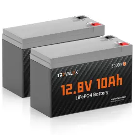 Tl-1210 Truvalux Lithium Lifepo4 Battery 12v 10ah 2 Pack Built In 10a Bms 5000 Cycles