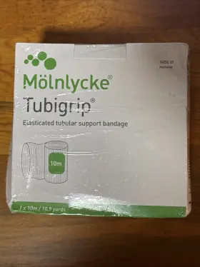 1437 Tubigrip Molnlycke Tubular Bandage Size D 10m Box