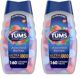 074655 Tums Ultra Strength Chewable Antacid Tablets For Heartburn Relief And Acid