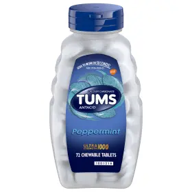 Tums 307660745853 Ultra Strength Chewable Antacid Tablets For Heartburn Relief 72 Count
