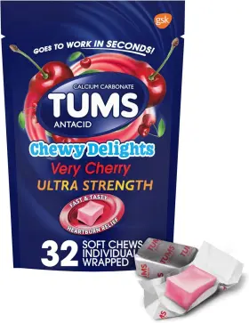 749115 Tums Chewy Delights Ultra Strength Antacid Soft - 32 Count