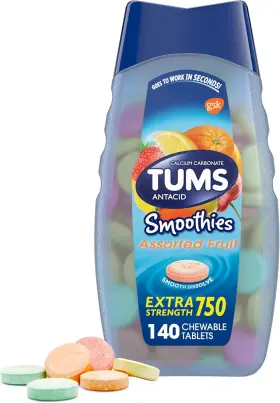 Axgsk739964 Tums Usf-ca Smoothies Extra Strength Antacid Chewable Tablets For Heartburn Relief