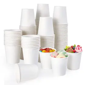 Tv Topvalue Tv600-pc-4oz Stock Up For A Year - 600 Count 4oz Disposable Paper Cups