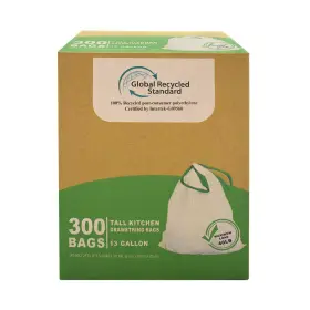 85635 Typlastics 300 Count 13 Gallon Tall Kitchen 1 Pack Of White