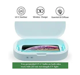 Uclean 705604337773 Cell Phone Sanitizer Box Wireless Charger Portable Smartphone Disinfection