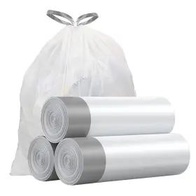 Yh-tba0301 Uhomeyuhao Small Trash Bags 4 Gallon - Drawstring 1 Count Pack Of 57 White