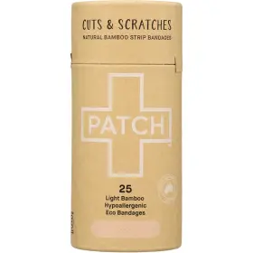 52674 Unfi Patch Natural Light Bamboo 25 Counts