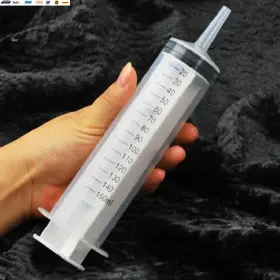 Usa-viralfinds 445038129164 100ml / 150ml 200ml Reusable Plastic Syringes Feeder Cleaning Douche Enema Nut
