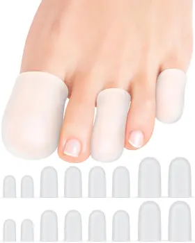 Uw042 Uwbettry Stop Toe Pain Fast - 16 Pack Silicone Gel Caps Mixed Sizes