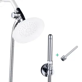 V-frankness 631089412400 Shower Enema System With 100 Inches Hose Diverter Water Chrome Polished