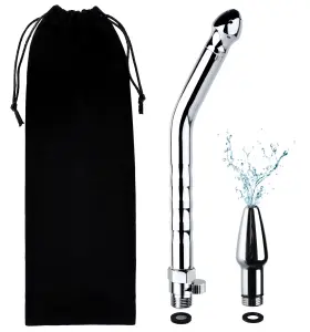 W-0006-2c V-frankness Shower Enema Kit Douche Nozzle Cleansing System Water Control For Men Women P