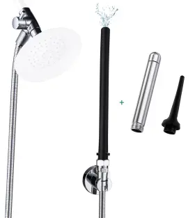 W-0006c3 V-frankness Shower Enema System With Water Control Valve 100 Inches Hose Silicone Nozzl
