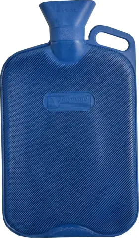 Bu16 Vagabond Bags 2.7 Litre Extra Large Ribbed Blue Hot Water Bottle