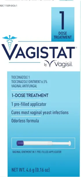 Vagisil 011509061461 Vagistat 1 Day Single-dose Yeast Infection Treatment For Women Antifungal
