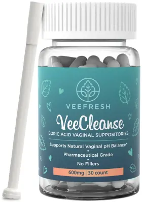 Veefresh 860000024396 - Veecleanse Boric Acid Vaginal Suppositories Suppository