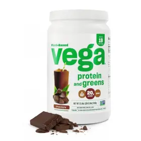 Veg00640 Vega Fuel Workouts With Plant Power - Protein Supergreens Chocolate 22.4oz