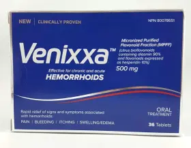 Venixxa 771547004126 500mg Hemorrhoids 36s
