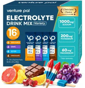 Venture Pal 810192142378 Rehydrate Fast With Electrolytes - Sugar Free Powder 16 Sticks