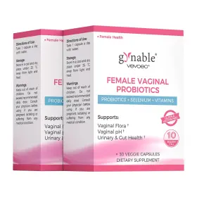 Tl-gxp3-a7h1 Vevoec Gynable Vaginal Probiotics For Women Odor And Itch 30 Count Pack Of 2