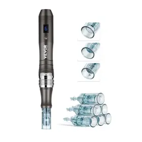 Vevor 197988227632 Professional Microneedling Pen Electric Beauty With 6 Needles 6-speed