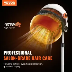 Vevor 197988385011 Professional Hooded Dryer 1875w High-power Bonnet Hair Sit Under Dr