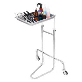 Vevor 197988408659 Stainless Steel Lab Cart With Single Tray And 2 Silent Wheels For Clini