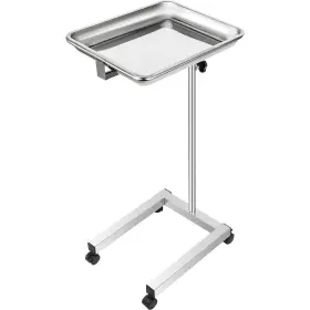 Vevor 840281528189 Lab Cart Stainless Steel Mayo Tray Stand 18x14 Inch Trolley Ad