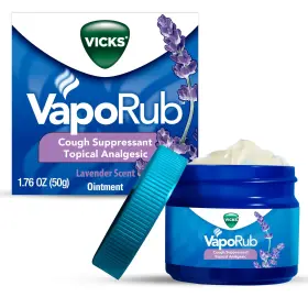 282928 Vicks Vaporub Lavender Scent Cough Suppressant Topical Chest Rub &