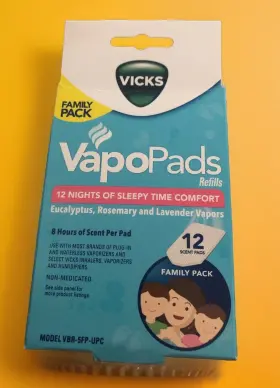 Vbr-5fp Vicks Sleepytime Rosemary Lavender Eucalyptus Scented Family 12 Pck Refills