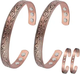 0507003 Vicmag Copper Bracelet For Women Men 100% Solid Pure Gift 9x