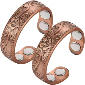 0518007 Vicmag Copper Magnetic Ring For Women 99.9% Finger Strong