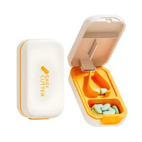 Vilosa 735812603445 Pill Cutter Best For Small Or Large Pills Design In Orange