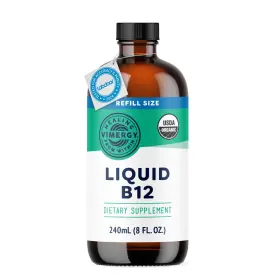 Vimergy 856664004829 Liquid B12 Supplement 240ml Fast Absorbing Energy Support Organic Refill
