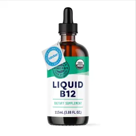 B12liq-115-eu Vimergy Liquid Vitamin B12 Supplement 2500 Mcg 115 Ml Organic Usda Energy Vegan