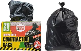 00111 Vitaboost Hardy Bags Contractor Trash 42 Gallon Heavy-duty 20 Count Pack Of 1