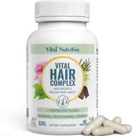 79322 Vital Nutritive Women And Men Hair Growth Vitamins - Biotin B Complex Supplement 60ct