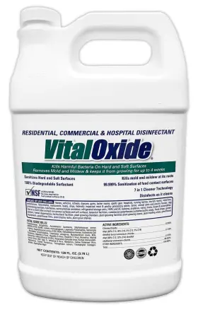 28329 Vital Oxide Cleaner Deodorizer Food Contact Sanitizer 1 Gallon Disinfectant