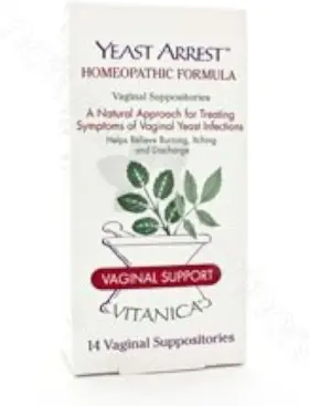 Vitanica 708118010057 Yeast Arrest Homeopathic Vaginal 14 Count Pack Of 1