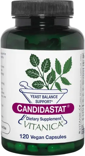 Vitanica 708118020070 Candidastat Yeast Balance Supplement And 120 Count Pack Of 1
