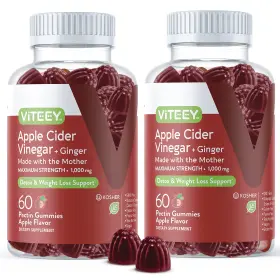 9014-1120 Viteey Apple Cider Vinegar Gummies 1000mg 60 Count Pack Of 2 Weight Loss Detox 9014-1120 Viteey Apple Cider Vinegar Gummies 1000mg 60 Count Pack Of 2 Weight Loss Detox