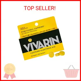 Vivarin 784922178138 Caffeine Pills 200mg Per Dose Safely And Effectively Helps Y