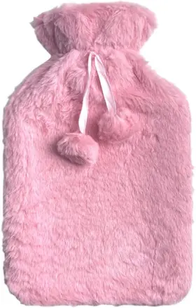 Hb0004-p-s Vobulafy Hot Water Bottle With Cover Warm Pure Pink
