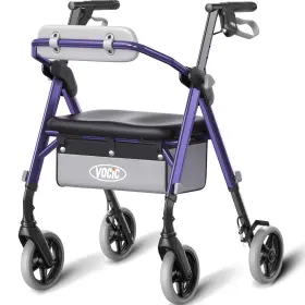 Vocic 810190251423 Walker 380 Lb Capacity Foldable Adjustable Height Z11 Violet Rollator Seat