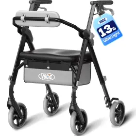 Vocic 810190251478 Walker Rollator Seat Backrest Adjustable Height Z12 Foldable Walkers Ergo