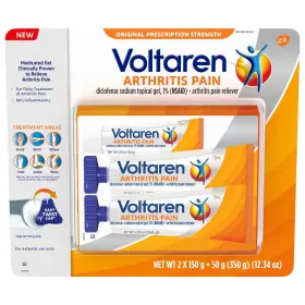 2x150g Voltaren 300673745506 Topical Arthritis Pain Relief Gel 3 Tubes And 1x50g