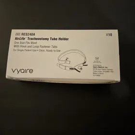 Res240a Vyaire Airlife Tracheostomy Tube Holder Box Of 10 Individually Wrapped