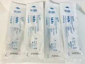 T160c Vyaire Lot Of 18 Tri-flo Suction Catheter Kit 14fr No Touch Sleeve #t160c